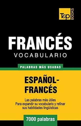 Libro: Vocabulario Español-francés 7000 Palabras Más Us 