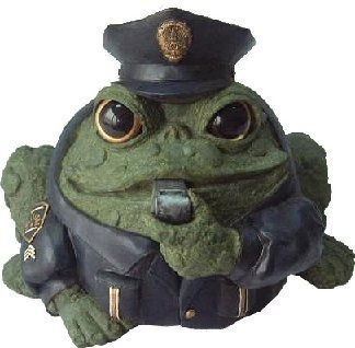 Toad Hollow Figura Agente Policia Cop Uniforme Tapa Badge S