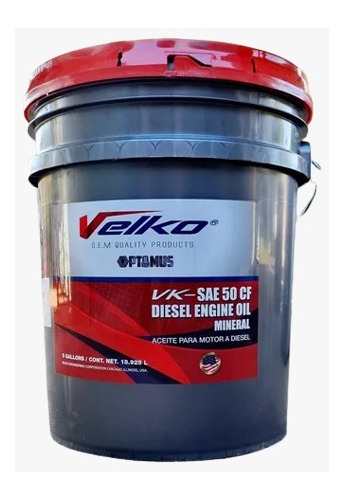 Aceite Diesel Mineral Sae 50 Velko