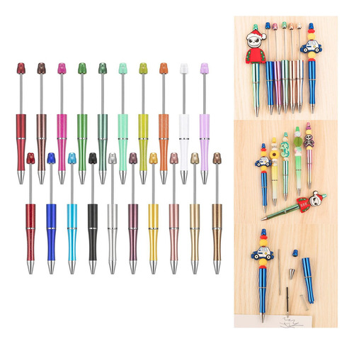 20x Bead Pen Bolígrafo Imprimible Bolígrafo Con Cuentas