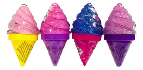Caixa 24 Brilho Labial Gloss Infantil Ice Cream Maria Pink