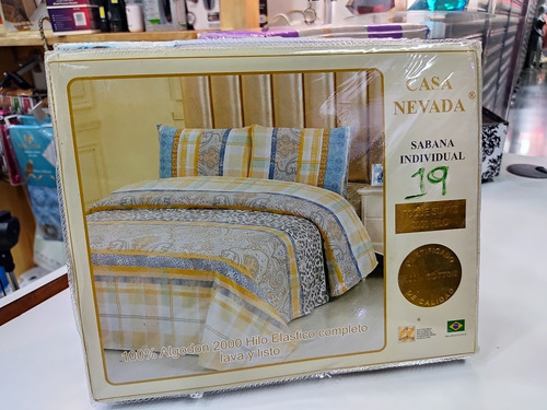 Juego De Sabana Individual Estampada Letonia Tienda