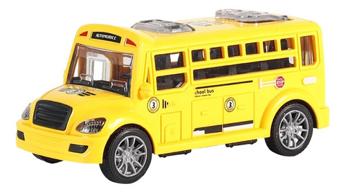 Vehículo Inertia Toys Modelo Autobús Escolar Amarillo Juguet