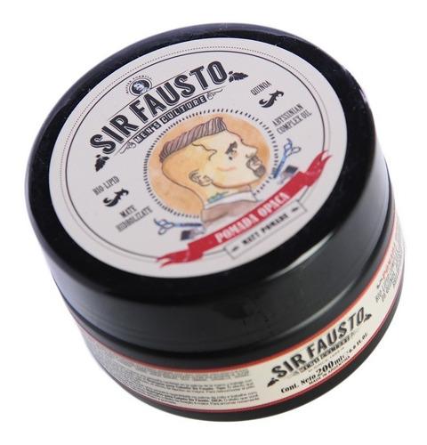 Imagen 4 de 5 de Sir Fausto Men´s Culture Pomada Opaca Cabello Barberia 200ml