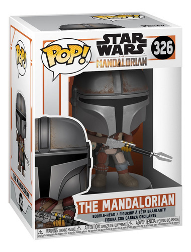 Imagen 2 de 2 de Figura de acción Star Wars The Mandalorian 42062 de Funko Pop!