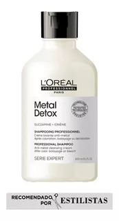 Shampoo L'Oréal Professionnel Serie Expert Metal Detox Sin sulfato en botella de 300mL de 300g por 1 unidad de 300mL de 300g