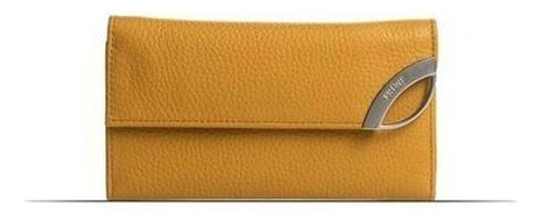 Billetera Prüne Katy Con Diseño Graneado Color London De Cuero - 9cm X 17cm