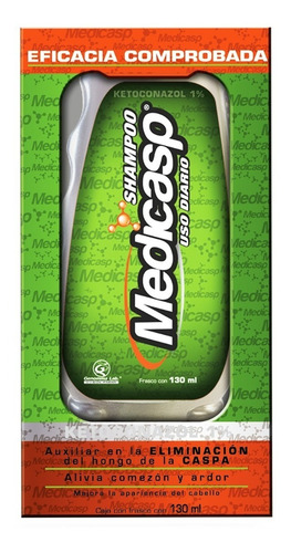 Medicasp Shampoo Antimicótico Anti-caspa. Botella Con 130ml.