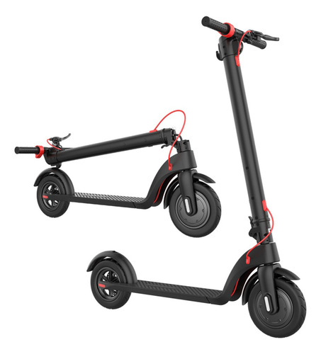 Scooter Hx-x7 Scooter Eléctrico Plegable Negro 25 Km/h Negro