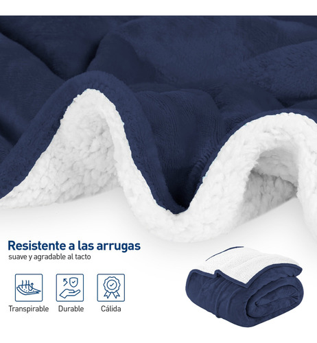 . Cobija Individual Borrego Cobertor Franela Suave
