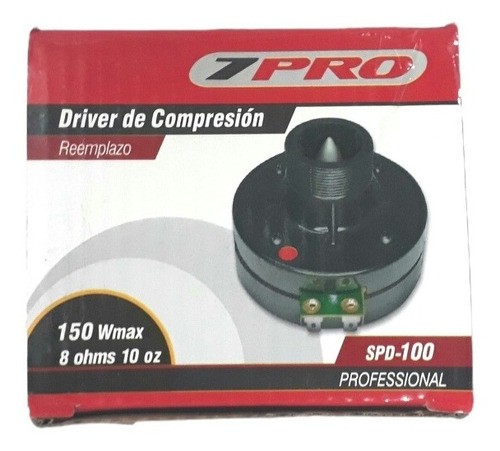 Imagen 3 de 5 de Driver De Compresión 7pro Spd-100 150w 8ohm
