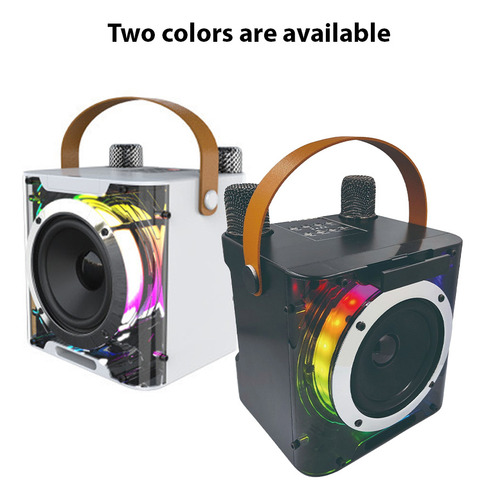 Altavoz Portátil Bt Karaoke Machine 2 Micrófonos Inalámbrico