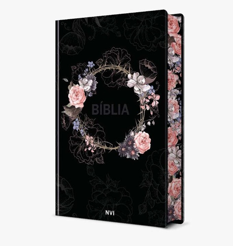 Biblia Sagrada Flores Preta - Nvi