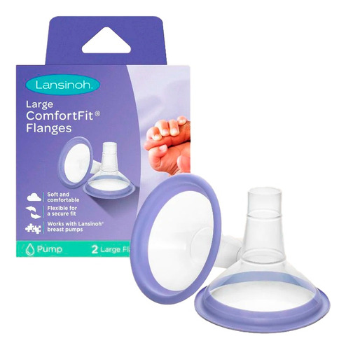 Copas Para Sacaleche Lansinoh Comfortfit X2 Unidades