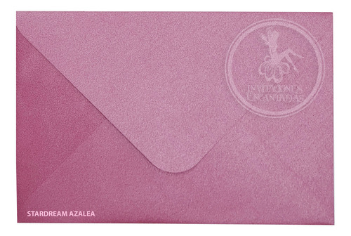 100 Sobres Papel Aperlado Nacarado 140g - 15.5x20.5cm Color Magenta Stardream Azalea Liso