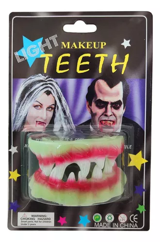 Halloween Cosplay Dientes Vampiro-colmillos Dentaduras Postizas Zombie  Retráctil