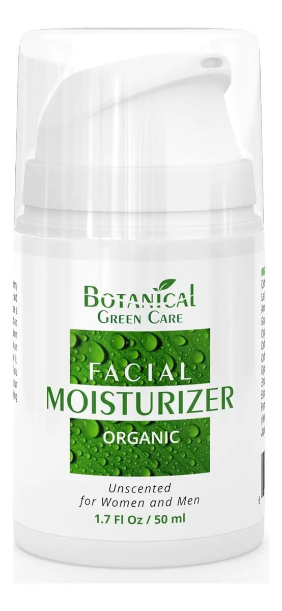 Creme hidratante facial orgânico. Creme facial