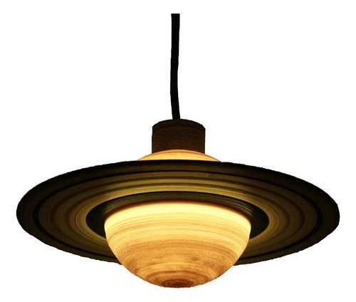 Lampara Colgante Saturno Chico 20 Cm Ambientacion Led