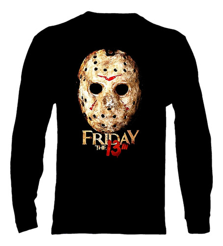 Polera Manga Larga Fryday The 13 - Ver 02 - Jason - Terror