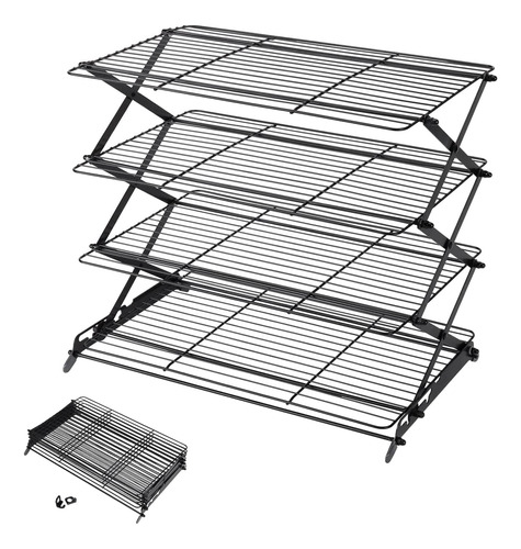 Estante De Enfriamiento Plegable Mejorado De 2/3/4 Niveles C