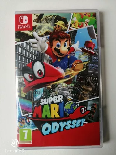 NS Super Mario Odyssey Edição Padrão Nintendo Switch Carta De Jogo Físico