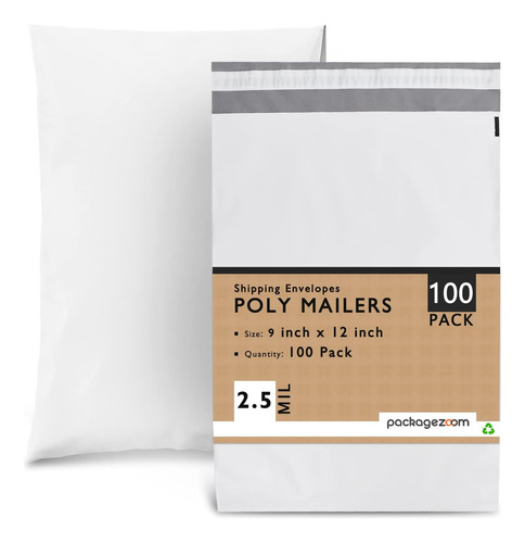 Packagezoom Poly 9 Sobres De Envío Autosellados Para Empresa