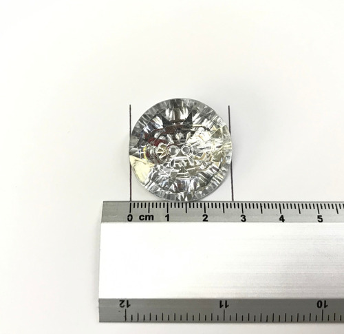 Botón Tapicero Diamante Acrílico #44(28 Mm) Cristal (50 Pza)