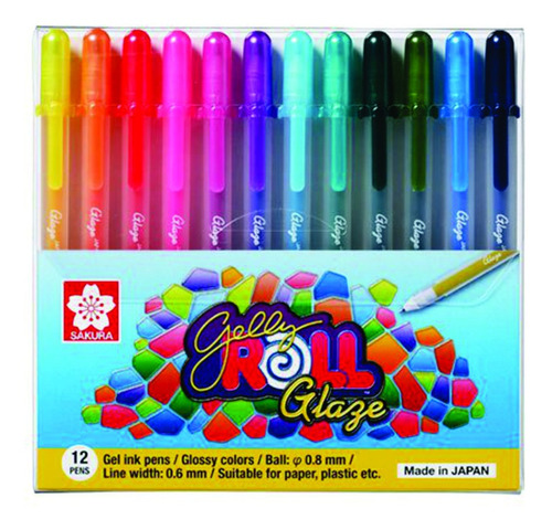 Sakura Gelly Roll 12 Plumas De Gel Boligrafo Glaze 3d
