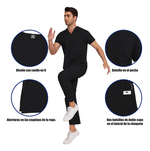 De Hombre Quirurgica Conjunto Medico Jogger Pijama Uniforme