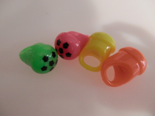 Imagen 4 de 7 de Anillos Silicona Led Y Fingers Flash Fibra Óptica Combo X 50