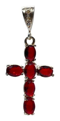 Cruz De Plata Con Zirconias