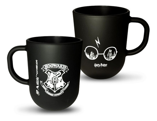 Caneca De Vidro Mundo Harry Potter | Preto | Harry Potter Óculos Harry Potter