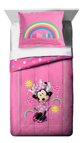 Set De 2 Piezas Tamaño Twin Edredón Y Almohada De Disney