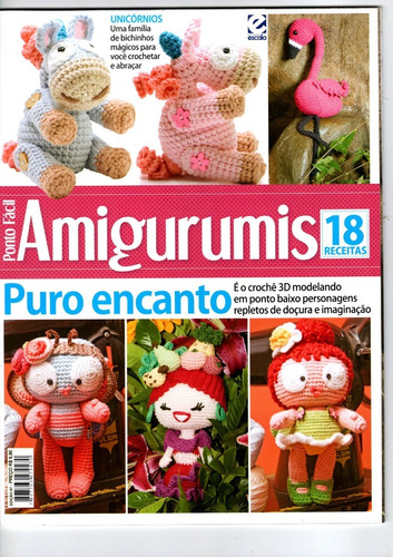 Revista Ponto Fácil Crochê Amigurumis Puro Encanto