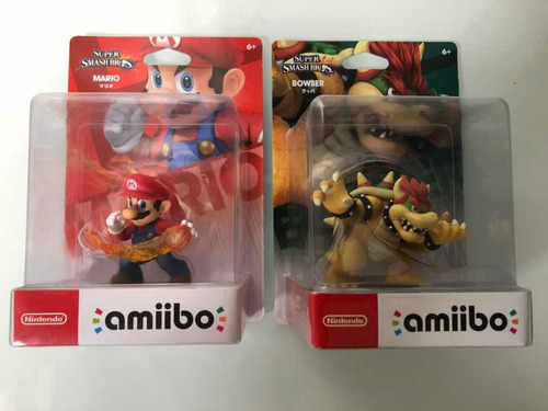 Amiibo Mario Y Bowser Smash Brothers (Usado)