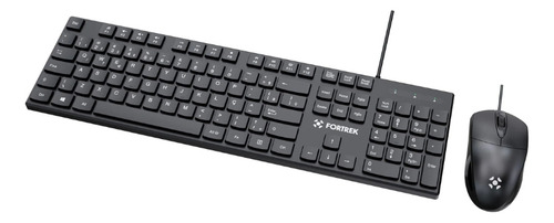 Kit Teclado E Mouse Office Fortrek C13 800dpi Usb 2.0 Abnt2