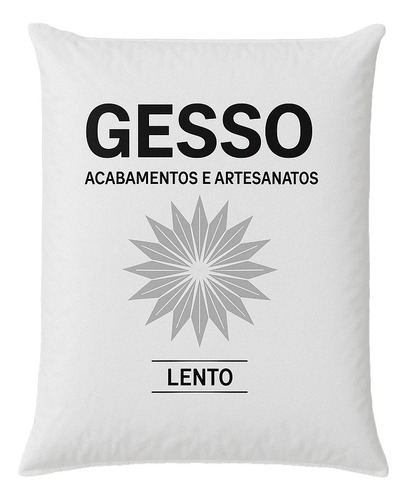 Gesso Em Pó Branco 4kg Lento Para Artesanatos Multiuso