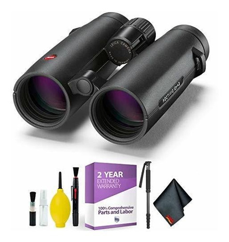 Leica 10x42 Noctivid Binocular (negro) + Kit De Limpieza Paq