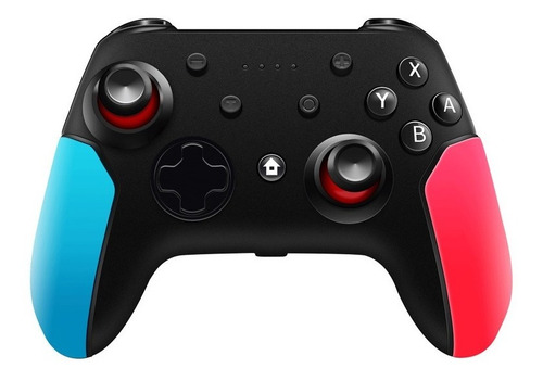 Imagen 2 de 4 de Control Inalámbrico Para Nintendo Switch Pro Rojo Y Azul