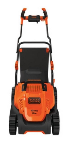 Imagen 3 de 3 de Cortadora de pasto eléctrica Black+Decker BEMW472BH con bolsa recolectora naranja y negra