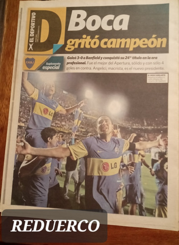 Suplemento Deportivo Clarín Boca Campeón Apertura 2011 E