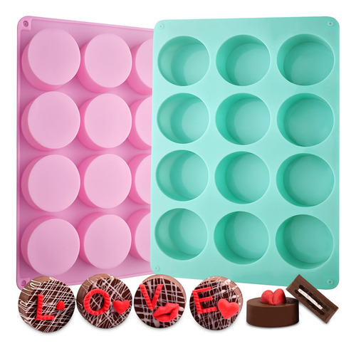 Moldes De Silicona Redondos Para Galletas Y Mini Pasteles