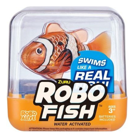 Pez Robot Se Activa Con El Agua . Zuru Robo Alive 