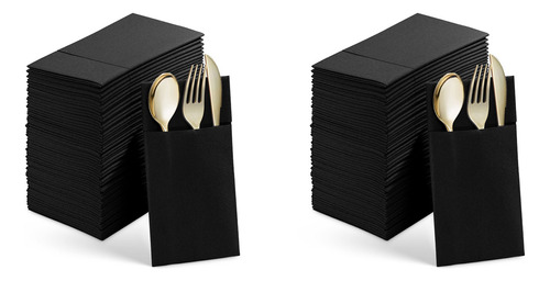 Servilletas De Cena Desechables De 100 Piezas Con Bolsillo I