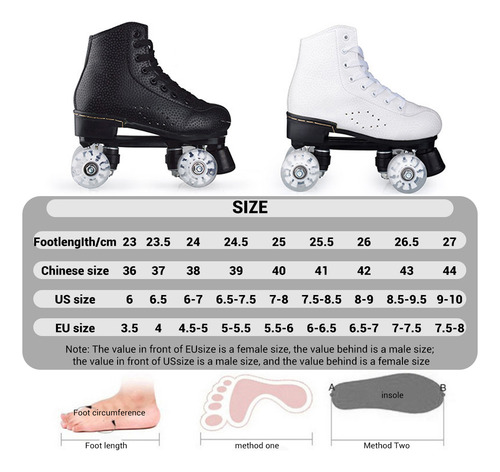 Patines Flash Wheel Con Doble Línea Led, 4 Ruedas Y Dos