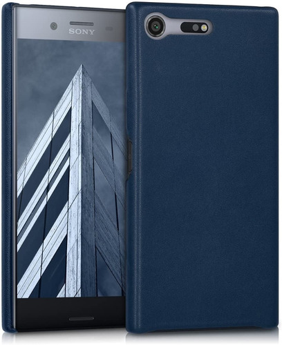Imagen 6 de 6 de Funda Kwmobile Sony Xperia Xz Premium Leather Dark Blue