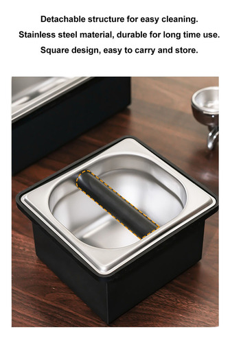 Para Cubo Cuadrado Desmontable Acero Inoxidable Para Café