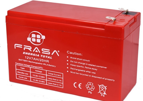 Imagen 2 de 3 de Bateria Para Carro Montable 12v 7a Con Cargador Cs12