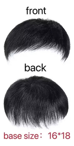 Ci Simulación Peluca Negra Cabello Corto Para Hombres C