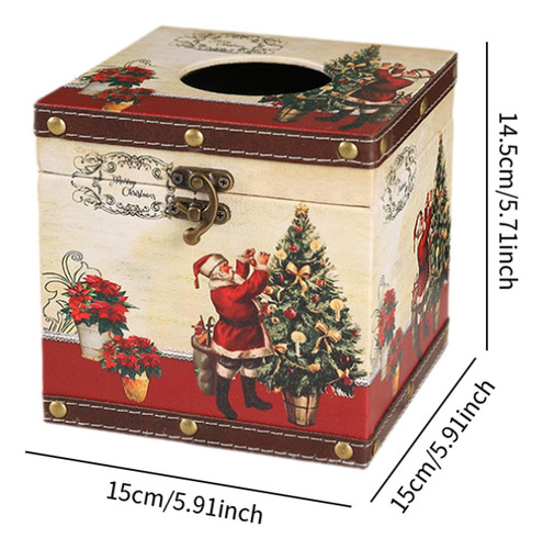Caja De Pañuelos Navideña, Porta Árbol De Navidad